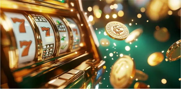 Money flying from spinning roulette wheel
