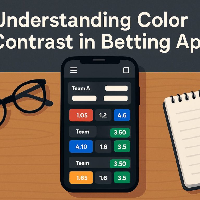 The science of color contrast in betting apps